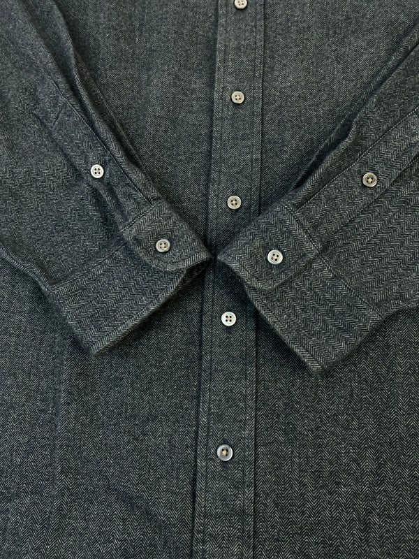【中古品】【メンズ】 POLO RALPH LAUREN ポロ ラルフローレン LOWELL SPORT SHIRT ロウェル スポーツ シャツ 長袖 シャツ ロングスリーブ 146-260830-hu-40-min サイズ：L カラー：ダークグレー 万代Net店
