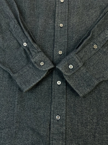 【中古品】【メンズ】 POLO RALPH LAUREN ポロ ラルフローレン LOWELL SPORT SHIRT ロウェル スポーツ シャツ 長袖 シャツ ロングスリーブ 146-260830-hu-40-min サイズ：L カラー：ダークグレー 万代Net店