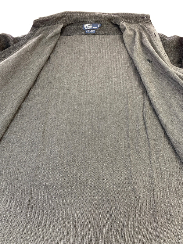 【中古品】【メンズ】 POLO RALPH LAUREN ポロ ラルフローレン LOWELL SPORT SHIRT ロウェル スポーツ シャツ 長袖 シャツ ロングスリーブ 146-260830-hu-40-min サイズ：L カラー：ダークグレー 万代Net店