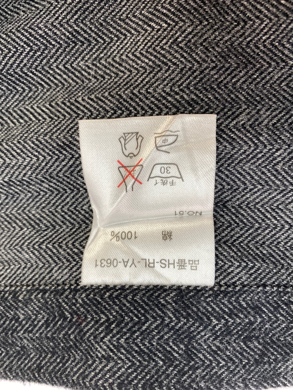 【中古品】【メンズ】 POLO RALPH LAUREN ポロ ラルフローレン LOWELL SPORT SHIRT ロウェル スポーツ シャツ 長袖 シャツ ロングスリーブ 146-260830-hu-40-min サイズ：L カラー：ダークグレー 万代Net店