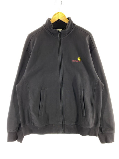 【中古品】【メンズ】 CARHARTT WIP カーハート WIP AMERICAN SCRIPT JACKET アメリカン スクリプト ジャケット 長袖 ロングスリーブ トップス 142-260830-hu-36-min サイズ：XL カラー：ブラック 万代Net店