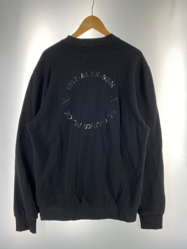 【中古品】【メンズ】 1017 ALYX 95M LOGO SWEATSHIRT ロゴ スウェット シャツ トレーナー 長袖 ロングスリーブ 142-260830-hu-35-min サイズ：M カラー：ブラック 万代Net店