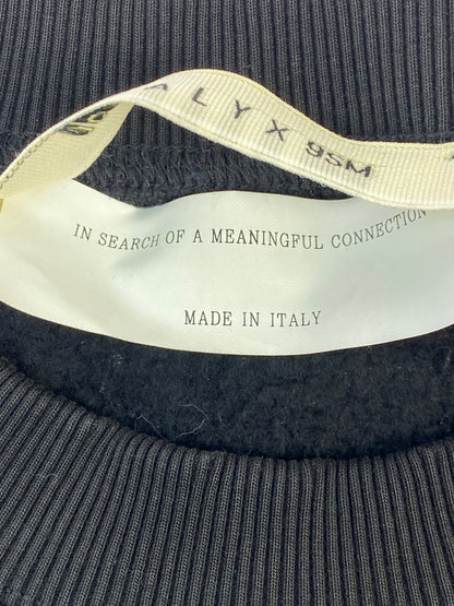 【中古品】【メンズ】 1017 ALYX 95M LOGO SWEATSHIRT ロゴ スウェット シャツ トレーナー 長袖 ロングスリーブ 142-260830-hu-35-min サイズ：M カラー：ブラック 万代Net店