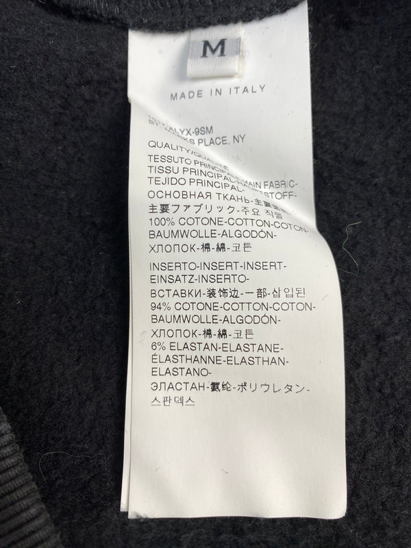 【中古品】【メンズ】 1017 ALYX 95M LOGO SWEATSHIRT ロゴ スウェット シャツ トレーナー 長袖 ロングスリーブ 142-260830-hu-35-min サイズ：M カラー：ブラック 万代Net店