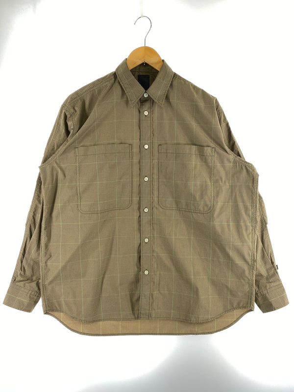 【中古品】【メンズ】 DAIWA ダイワ TECH WORK SHIRTS テック ワーク シャツ PIER39 BE-86022 長袖シャツ ロングスリーブ 144-260830-hu-37-min サイズ：S カラー：ブラウン系（チェック柄） 万代Net店
