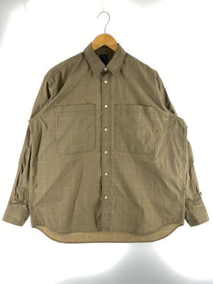 【中古品】【メンズ】 DAIWA ダイワ TECH WORK SHIRTS テック ワーク シャツ PIER39 BE-86022 長袖シャツ ロングスリーブ 144-260830-hu-37-min サイズ：S カラー：ブラウン系（チェック柄） 万代Net店