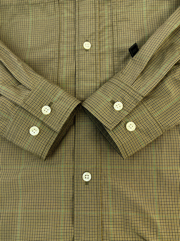 【中古品】【メンズ】 DAIWA ダイワ TECH WORK SHIRTS テック ワーク シャツ PIER39 BE-86022 長袖シャツ ロングスリーブ 144-260830-hu-37-min サイズ：S カラー：ブラウン系（チェック柄） 万代Net店