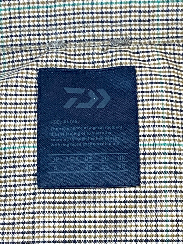 【中古品】【メンズ】 DAIWA ダイワ TECH WORK SHIRTS テック ワーク シャツ PIER39 BE-86022 長袖シャツ ロングスリーブ 144-260830-hu-37-min サイズ：S カラー：ブラウン系（チェック柄） 万代Net店