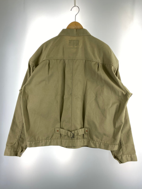 【中古品】【メンズ】 SAPEUR×DICKIES サプール ディッキーズ COTTON TRUCKER JACKET コットン トラッカー ジャケット 241M10S101 上着 アウター 142-260830-hu-33-min サイズ：L カラー：ベージュ 万代Net店