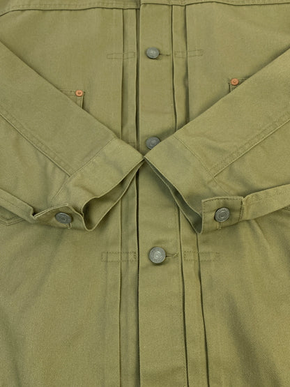 【中古品】【メンズ】 SAPEUR×DICKIES サプール ディッキーズ COTTON TRUCKER JACKET コットン トラッカー ジャケット 241M10S101 上着 アウター 142-260830-hu-33-min サイズ：L カラー：ベージュ 万代Net店