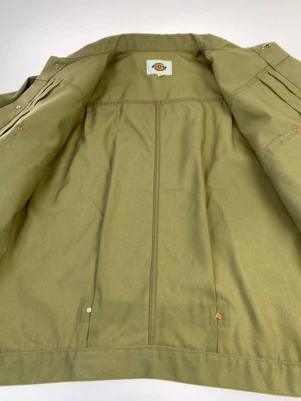 【中古品】【メンズ】 SAPEUR×DICKIES サプール ディッキーズ COTTON TRUCKER JACKET コットン トラッカー ジャケット 241M10S101 上着 アウター 142-260830-hu-33-min サイズ：L カラー：ベージュ 万代Net店