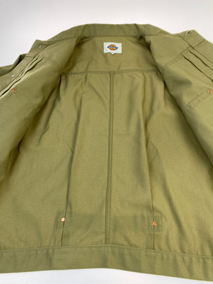 【中古品】【メンズ】 SAPEUR×DICKIES サプール ディッキーズ COTTON TRUCKER JACKET コットン トラッカー ジャケット 241M10S101 上着 アウター 142-260830-hu-33-min サイズ：L カラー：ベージュ 万代Net店