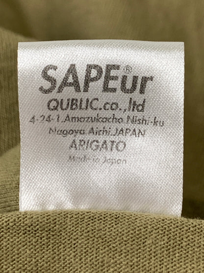 【中古品】【メンズ】 SAPEUR サプール LOGO PRINT TEE 半袖 ロゴ プリント Tシャツ ショートスリーブ メンズ トップス 142-260901-em-05-min サイズ：XXL カラー：カーキ 万代Net店