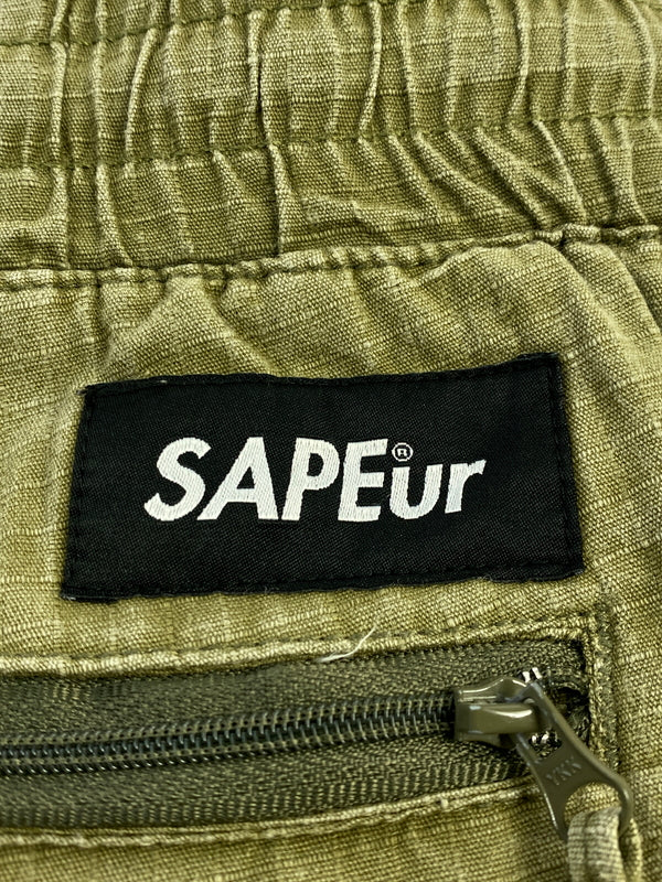 【中古品】【メンズ】 SAPEUR サプール CARGO PANTS カーゴパンツ ボトムス 153-260830-hu-45-min サイズ：XL カラー：カーキグリーン 万代Net店