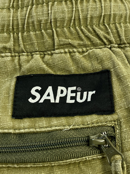 【中古品】【メンズ】 SAPEUR サプール CARGO PANTS カーゴパンツ ボトムス 153-260830-hu-45-min サイズ：XL カラー：カーキグリーン 万代Net店
