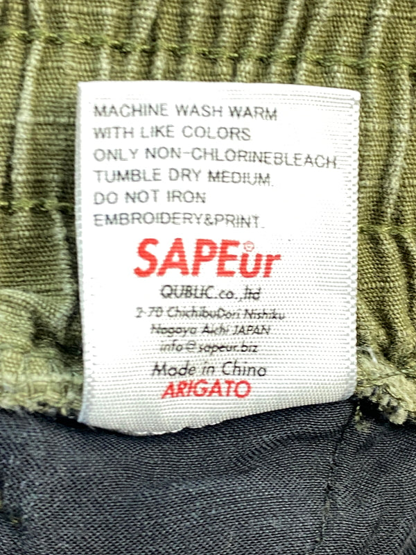 【中古品】【メンズ】 SAPEUR サプール CARGO PANTS カーゴパンツ ボトムス 153-260830-hu-45-min サイズ：XL カラー：カーキグリーン 万代Net店