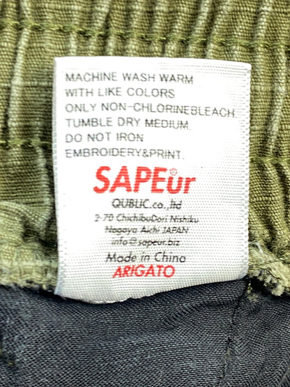 【中古品】【メンズ】 SAPEUR サプール CARGO PANTS カーゴパンツ ボトムス 153-260830-hu-45-min サイズ：XL カラー：カーキグリーン 万代Net店