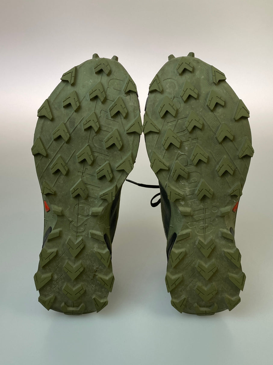 【中古品】【メンズ】 SALOMON サロモン ALPHACROSS 5 GORE-TEX 473103 Aアルファクロス 5 ゴアテックス トレイルランニング シューズ メンズ スニーカー 靴 シューズ 162-260830-em-36-min サイズ：26.5cm カラー：オリーブ 万代Net店