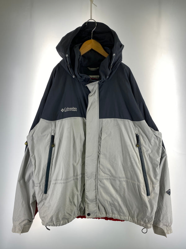 【ジャンク品】【メンズ】 COLUMBIA コロンビア OMNI-TECH JACKET オムニテック ジャケット 上着 アウター 144-260830-hu-38-min サイズ：XXL カラー：ライトグレー/ダークグレー/レッド 万代Net店