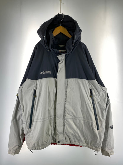 【ジャンク品】【メンズ】 COLUMBIA コロンビア OMNI-TECH JACKET オムニテック ジャケット 上着 アウター 144-260830-hu-38-min サイズ：XXL カラー：ライトグレー/ダークグレー/レッド 万代Net店