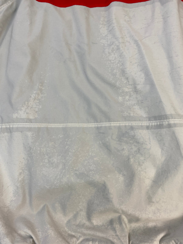 【ジャンク品】【メンズ】 COLUMBIA コロンビア OMNI-TECH JACKET オムニテック ジャケット 上着 アウター 144-260830-hu-38-min サイズ：XXL カラー：ライトグレー/ダークグレー/レッド 万代Net店