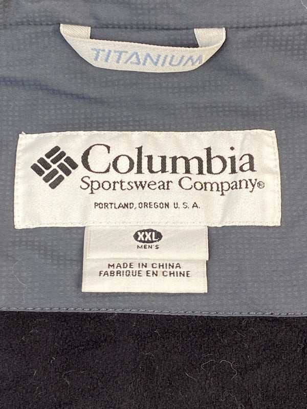 【ジャンク品】【メンズ】 COLUMBIA コロンビア OMNI-TECH JACKET オムニテック ジャケット 上着 アウター 144-260830-hu-38-min サイズ：XXL カラー：ライトグレー/ダークグレー/レッド 万代Net店