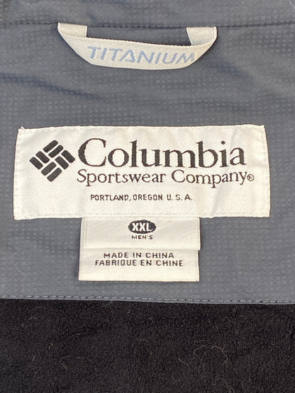 【ジャンク品】【メンズ】 COLUMBIA コロンビア OMNI-TECH JACKET オムニテック ジャケット 上着 アウター 144-260830-hu-38-min サイズ：XXL カラー：ライトグレー/ダークグレー/レッド 万代Net店