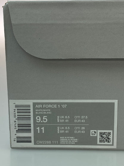 【中古美品】【メンズ】 NIKE ナイキ AIR FORCE 1 LOW '07 CW2288-111 エアフォース1 ロー '07 スニーカー メンズ シューズ 靴 160-260830-em-37-min サイズ：27.5cm カラー：ホワイト/ホワイト 万代Net店