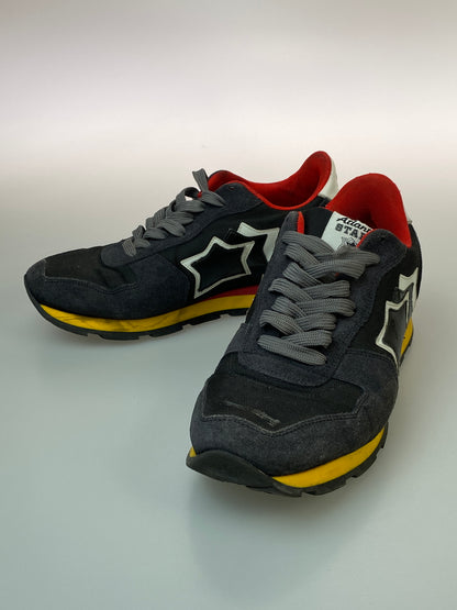 【中古品】【メンズ/レディース】 ATLANTIC STARS アトランティックスターズ LOW CUT SNEAKER ローカット スニーカー メンズ シューズ 靴 163-260830-em-35-min サイズ：42 カラー：ブラック 万代Net店