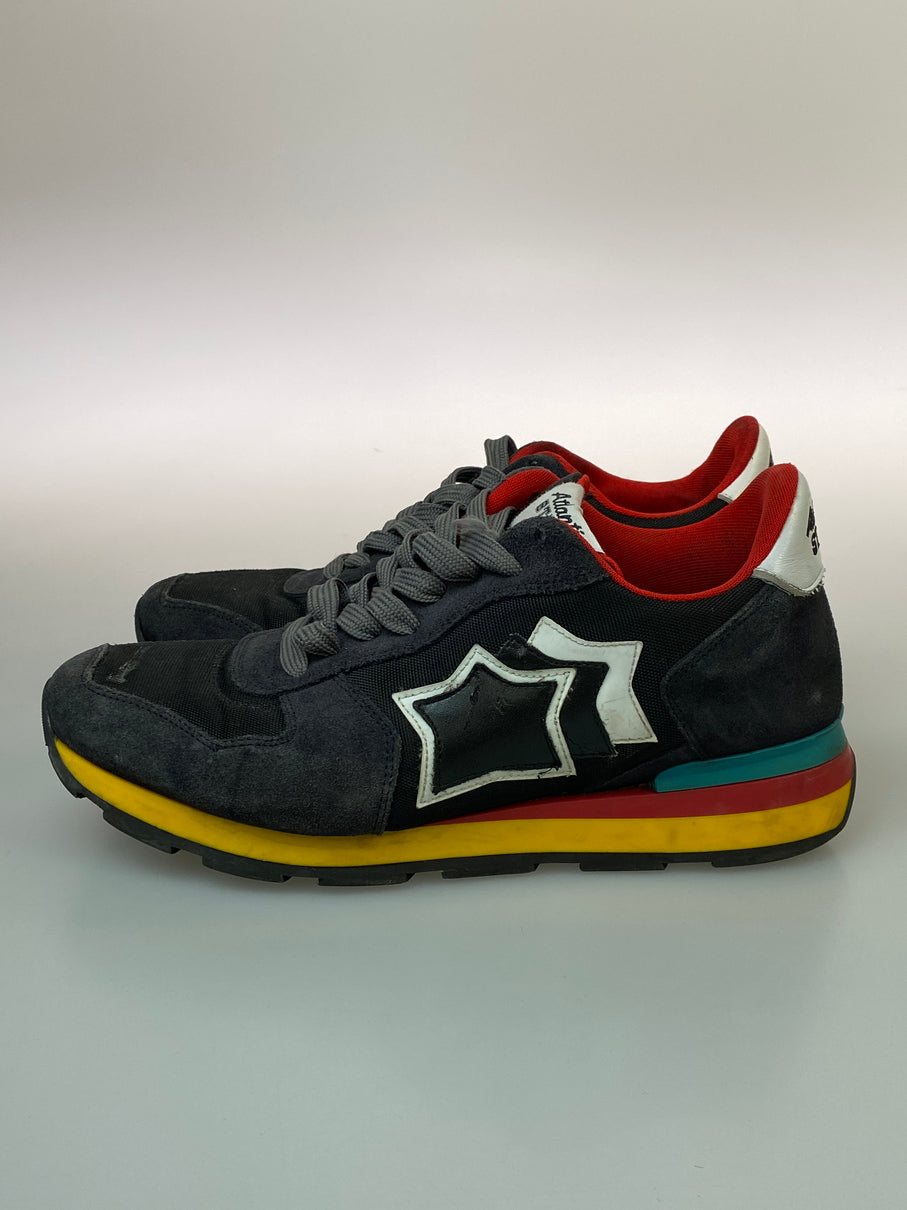 【中古品】【メンズ/レディース】 ATLANTIC STARS アトランティックスターズ LOW CUT SNEAKER ローカット スニーカー メンズ シューズ 靴 163-260830-em-35-min サイズ：42 カラー：ブラック 万代Net店