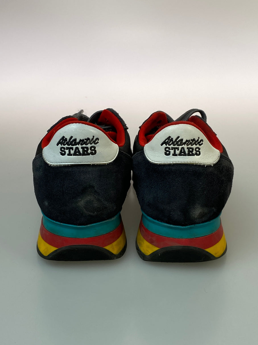 【中古品】【メンズ/レディース】 ATLANTIC STARS アトランティックスターズ LOW CUT SNEAKER ローカット スニーカー メンズ シューズ 靴 163-260830-em-35-min サイズ：42 カラー：ブラック 万代Net店