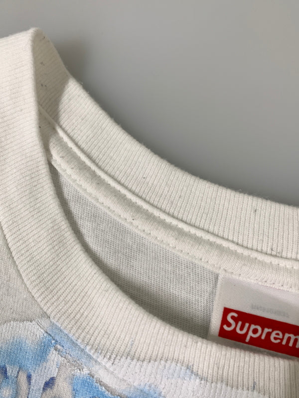 【中古品】【メンズ】 SUPREME シュプリーム SUPUREME FLASH TEE シュプリーム フラッシュティー 半袖 Tシャツ ショートスリーブ 149-260830-hu-25-min サイズ：M カラー：ホワイト 万代Net店