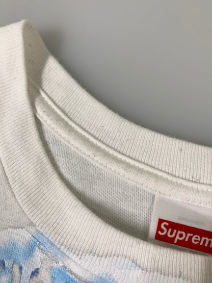 【中古品】【メンズ】 SUPREME シュプリーム SUPUREME FLASH TEE シュプリーム フラッシュティー 半袖 Tシャツ ショートスリーブ 149-260830-hu-25-min サイズ：M カラー：ホワイト 万代Net店