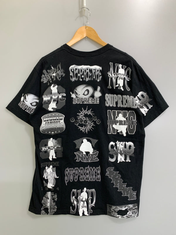【中古品】【メンズ】 SUPREME シュプリーム FLASH TEE フラッシュティー 半袖 Tシャツ ショートスリーブ 149-260830-hu-24-min サイズ：M カラー：ブラック 万代Net店
