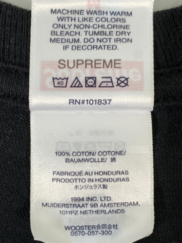 【中古品】【メンズ】 SUPREME シュプリーム FLASH TEE フラッシュティー 半袖 Tシャツ ショートスリーブ 149-260830-hu-24-min サイズ：M カラー：ブラック 万代Net店