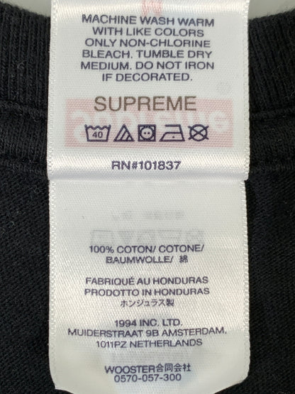 【中古品】【メンズ】 SUPREME シュプリーム FLASH TEE フラッシュティー 半袖 Tシャツ ショートスリーブ 149-260830-hu-24-min サイズ：M カラー：ブラック 万代Net店