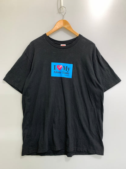 【中古品】【メンズ】 SUPREME シュプリーム ALONE TIME TEE BLACK アローン タイム ティー ブラック 半袖 Tシャツ ティー ショートスリーブ 149-260830-hu-29-min サイズ：L カラー：ブラック 万代Net店