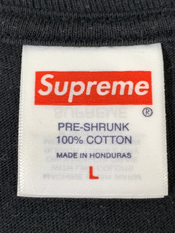 【中古品】【メンズ】 SUPREME シュプリーム ALONE TIME TEE BLACK アローン タイム ティー ブラック 半袖 Tシャツ ティー ショートスリーブ 149-260830-hu-29-min サイズ：L カラー：ブラック 万代Net店