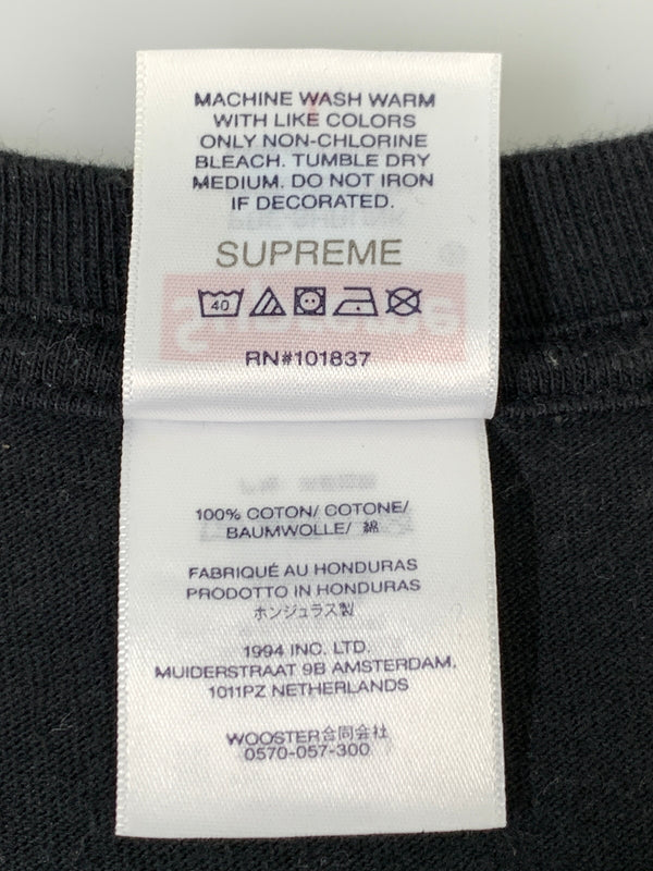 【中古品】【メンズ】 SUPREME シュプリーム ALONE TIME TEE BLACK アローン タイム ティー ブラック 半袖 Tシャツ ティー ショートスリーブ 149-260830-hu-29-min サイズ：L カラー：ブラック 万代Net店