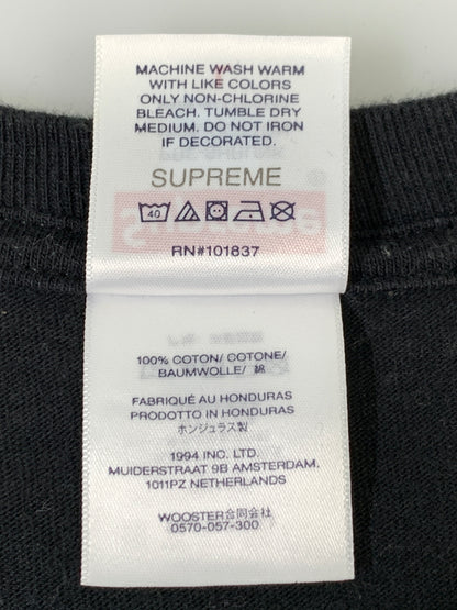 【中古品】【メンズ】 SUPREME シュプリーム ALONE TIME TEE BLACK アローン タイム ティー ブラック 半袖 Tシャツ ティー ショートスリーブ 149-260830-hu-29-min サイズ：L カラー：ブラック 万代Net店