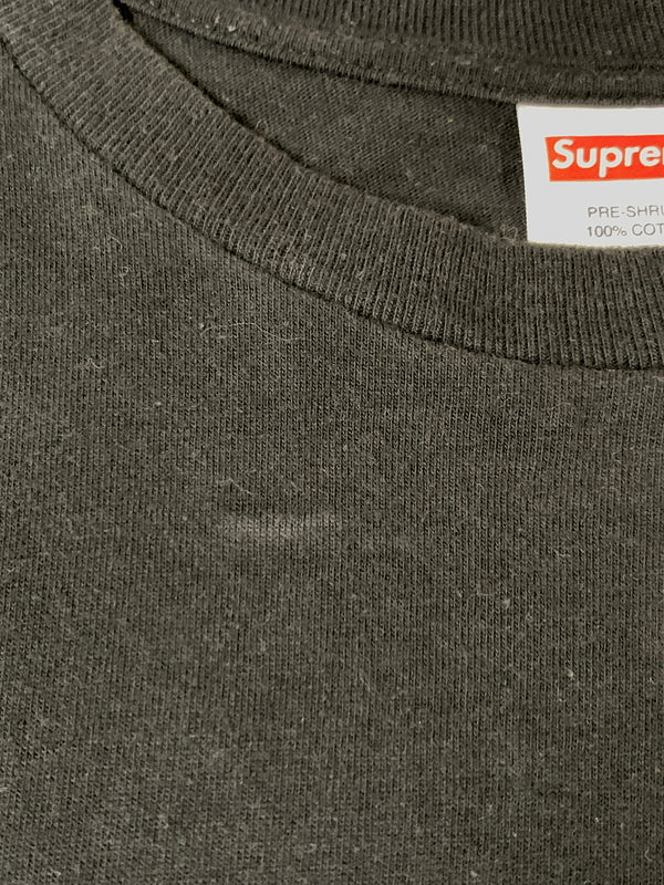 【中古品】【メンズ】 SUPREME シュプリーム ALONE TIME TEE BLACK アローン タイム ティー ブラック 半袖 Tシャツ ティー ショートスリーブ 149-260830-hu-29-min サイズ：L カラー：ブラック 万代Net店