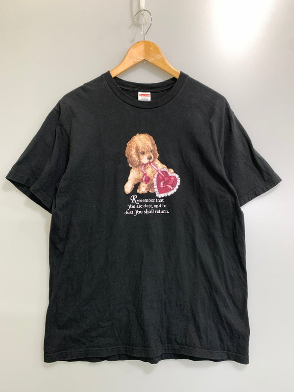 【中古品】【メンズ】 SUPREME シュプリーム DUST TEE BLACK ダスト ティー ブラック 半袖 Tシャツ ショートスリーブ 149-260830-hu-30-min サイズ：M カラー：ブラック 万代Net店