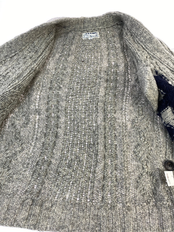 【中古品】【メンズ】 HR MARKET ハリウッドランチマーケット COWICHAN　KNIT CARDIGAN カウチン ニット カーディガン トップス 145-260830-hu-39-min サイズ：S カラー：グレー系 万代Net店