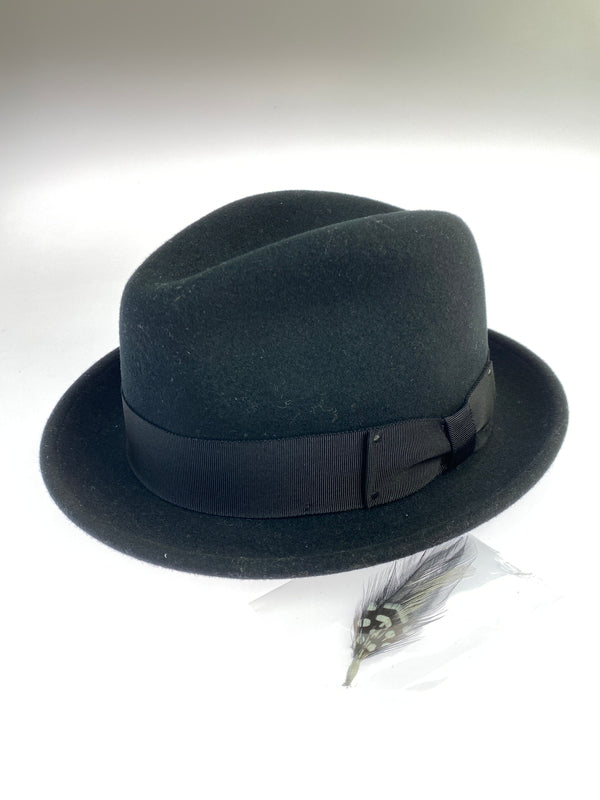 【中古品】【メンズ】 BAILEY ベイリー LITE FELT HAT ライトフェルト ハット 帽子 ウールフェルト ファッション アクセサリー 185-260830-em-58-min サイズ：L カラー：ブラック 万代Net店