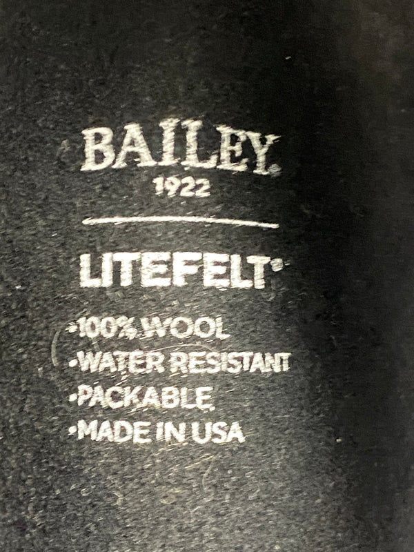 【中古品】【メンズ】 BAILEY ベイリー LITE FELT HAT ライトフェルト ハット 帽子 ウールフェルト ファッション アクセサリー 185-260830-em-58-min サイズ：L カラー：ブラック 万代Net店