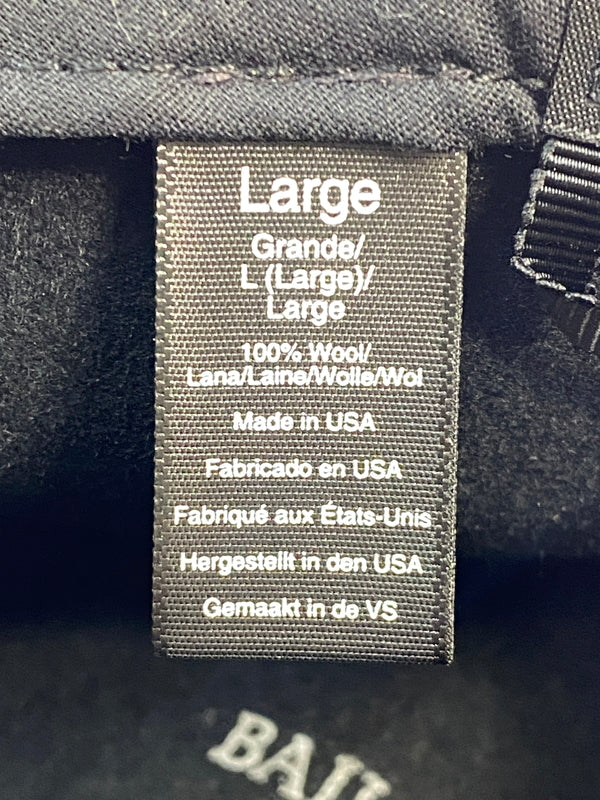 【中古品】【メンズ】 BAILEY ベイリー LITE FELT HAT ライトフェルト ハット 帽子 ウールフェルト ファッション アクセサリー 185-260830-em-58-min サイズ：L カラー：ブラック 万代Net店