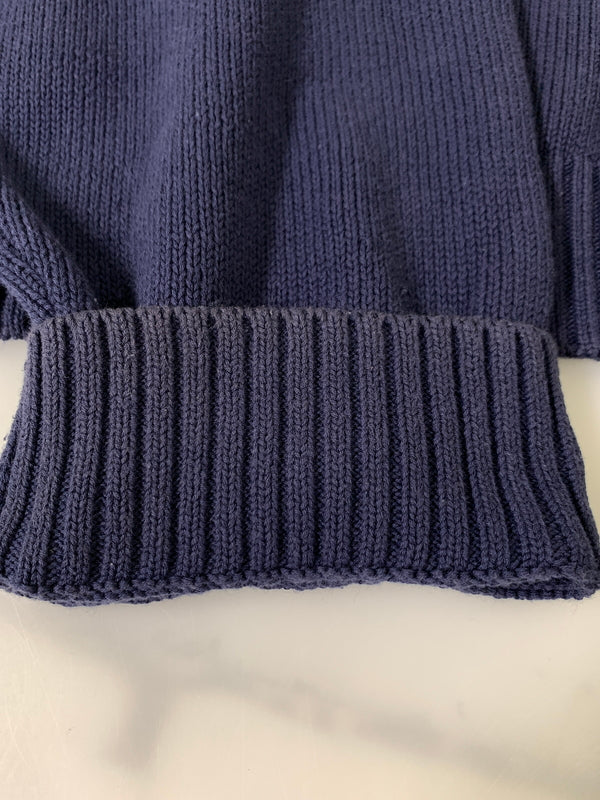 【中古品】【メンズ】 SUPREME シュプリーム 24SS OLD ENGLISH SWEATER オールド イングリッシュ セーター ニット 149-260830-hu-22-min サイズ：XXL カラー：ネイビー 万代Net店