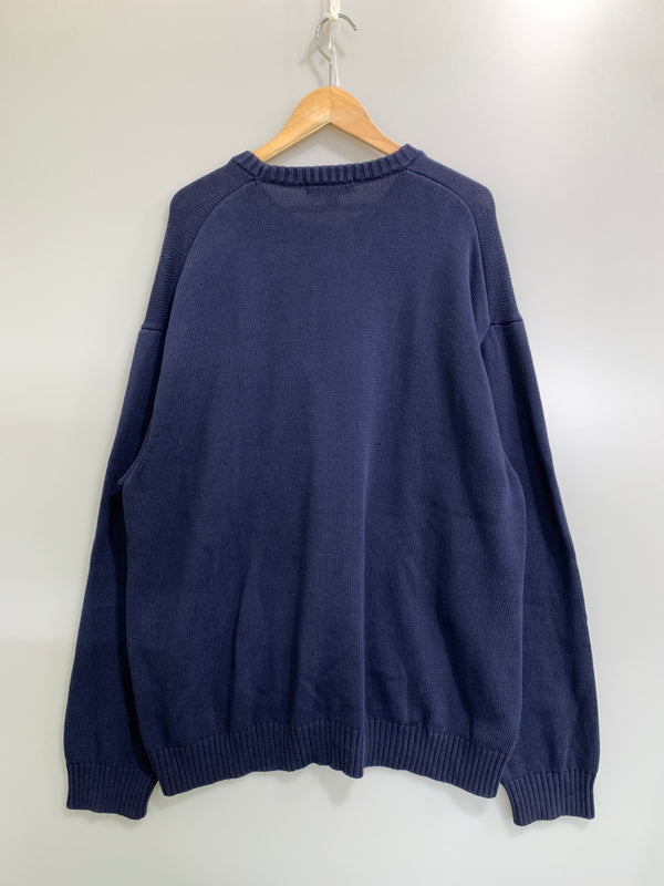【中古品】【メンズ】 SUPREME シュプリーム 24SS OLD ENGLISH SWEATER オールド イングリッシュ セーター ニット 149-260830-hu-22-min サイズ：XXL カラー：ネイビー 万代Net店