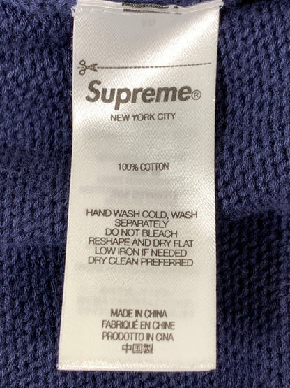 【中古品】【メンズ】 SUPREME シュプリーム 24SS OLD ENGLISH SWEATER オールド イングリッシュ セーター ニット 149-260830-hu-22-min サイズ：XXL カラー：ネイビー 万代Net店