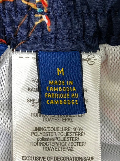 【中古品】【メンズ】 POLO RALPH LAUREN ポロ・ラルフローレン 総柄 HALF PANTS ハーフパンツ メンズ ボトムス ショートパンツ 短パン 海パン スイムショーツ 158-260904-em-26-min サイズ：M カラー：ネイビー 万代Net店